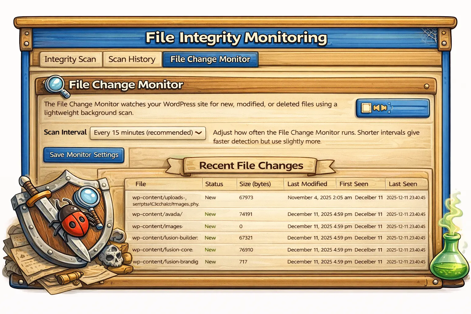 fim Aegisify logo featuring stylized text and a shield icon.