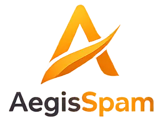 aegisspam Aegisify logo featuring a stylized shield icon and brand name text.