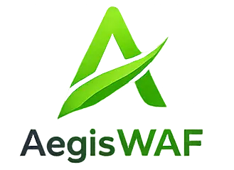 aegiswaf AegisWAF logo featuring a stylized shield icon and brand name text.