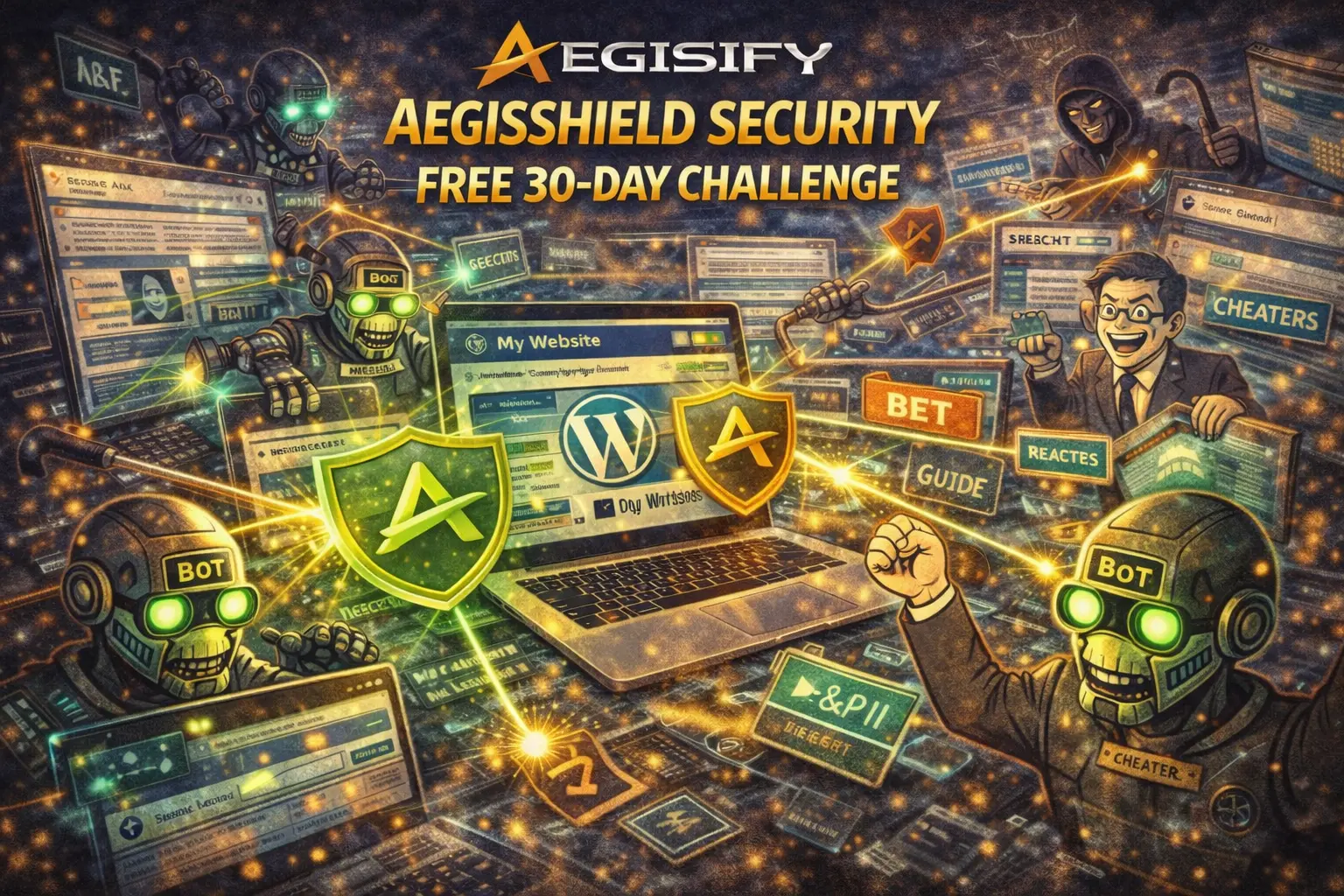 Aegisify shield logo representing cybersecurity protection.