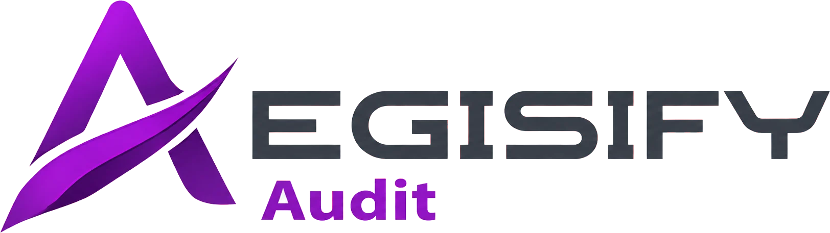 Aegisify Audit logo featuring a stylized shield icon.